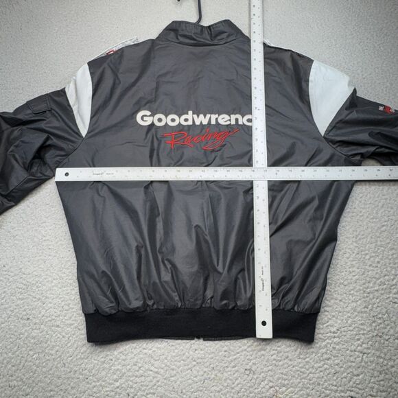 VINTAGE Dale Earnhardt Jacket Mens XL Black Gray‎ Goodwrench Racing NASCAR 90s - Picture 10 of 12